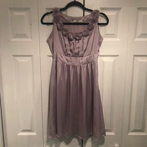 Lilac satin dress